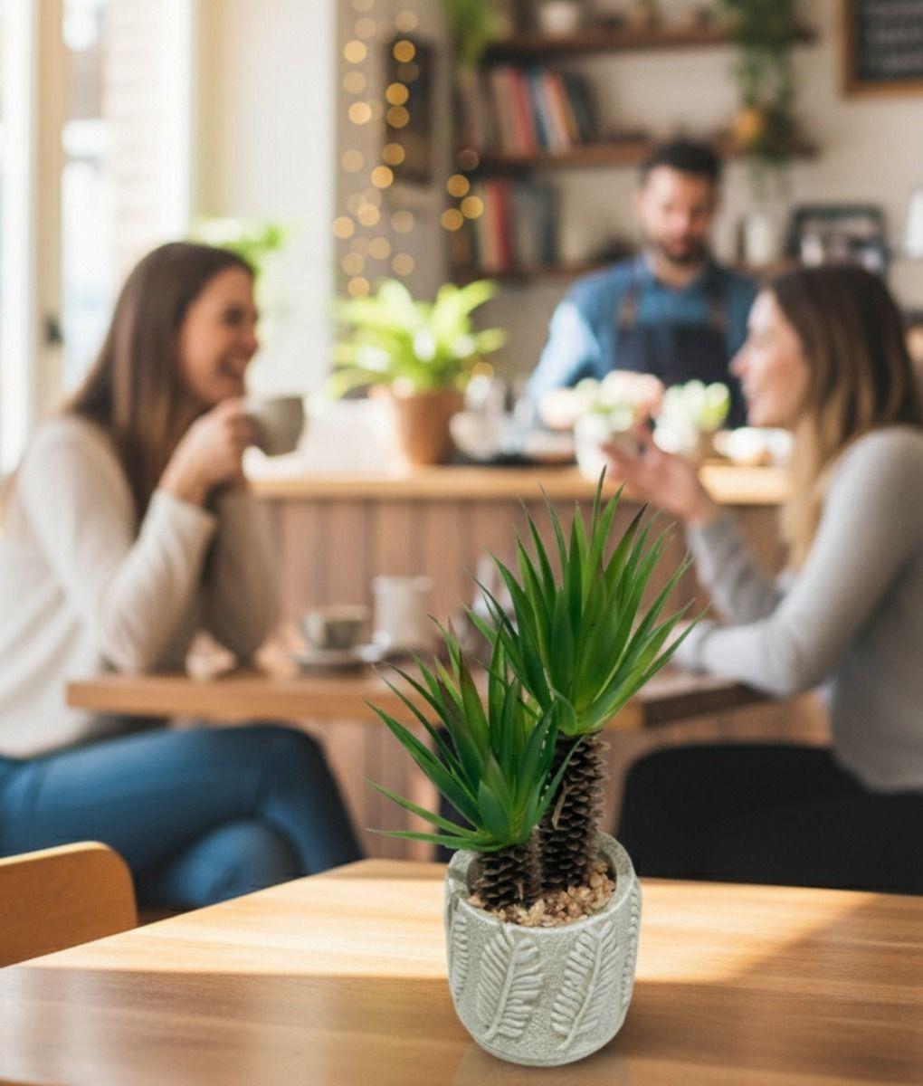 Planta Artificial Decorativa Adorno Hogar Macetero Jhn-7