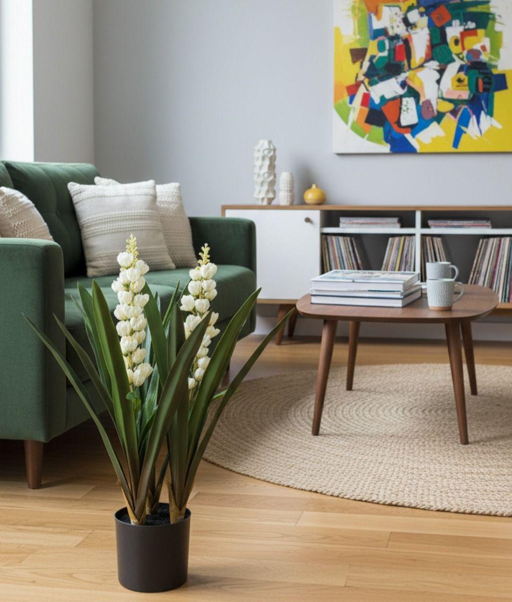 Planta Artificial Decorativa Flores Espiga Adorno Hogar Jhn-5