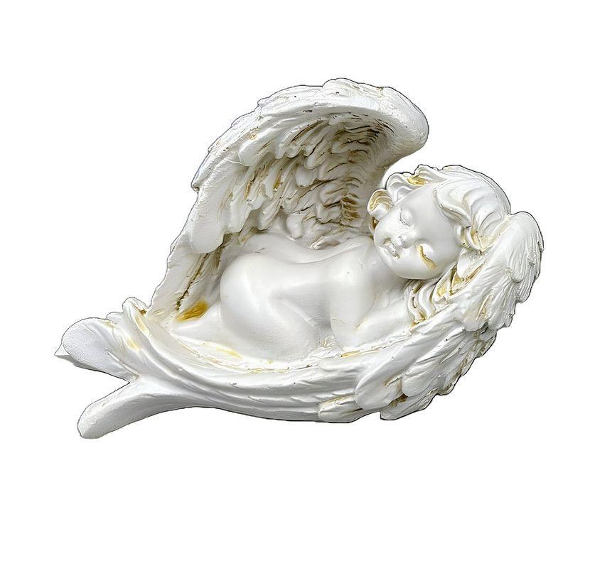 Set 2 Estatuas Angeles Resina Jardin Decoracion Hogar Lau-0