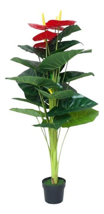 Planta Artificial Anturio Exuberante Adorno Hogar Jhn-8