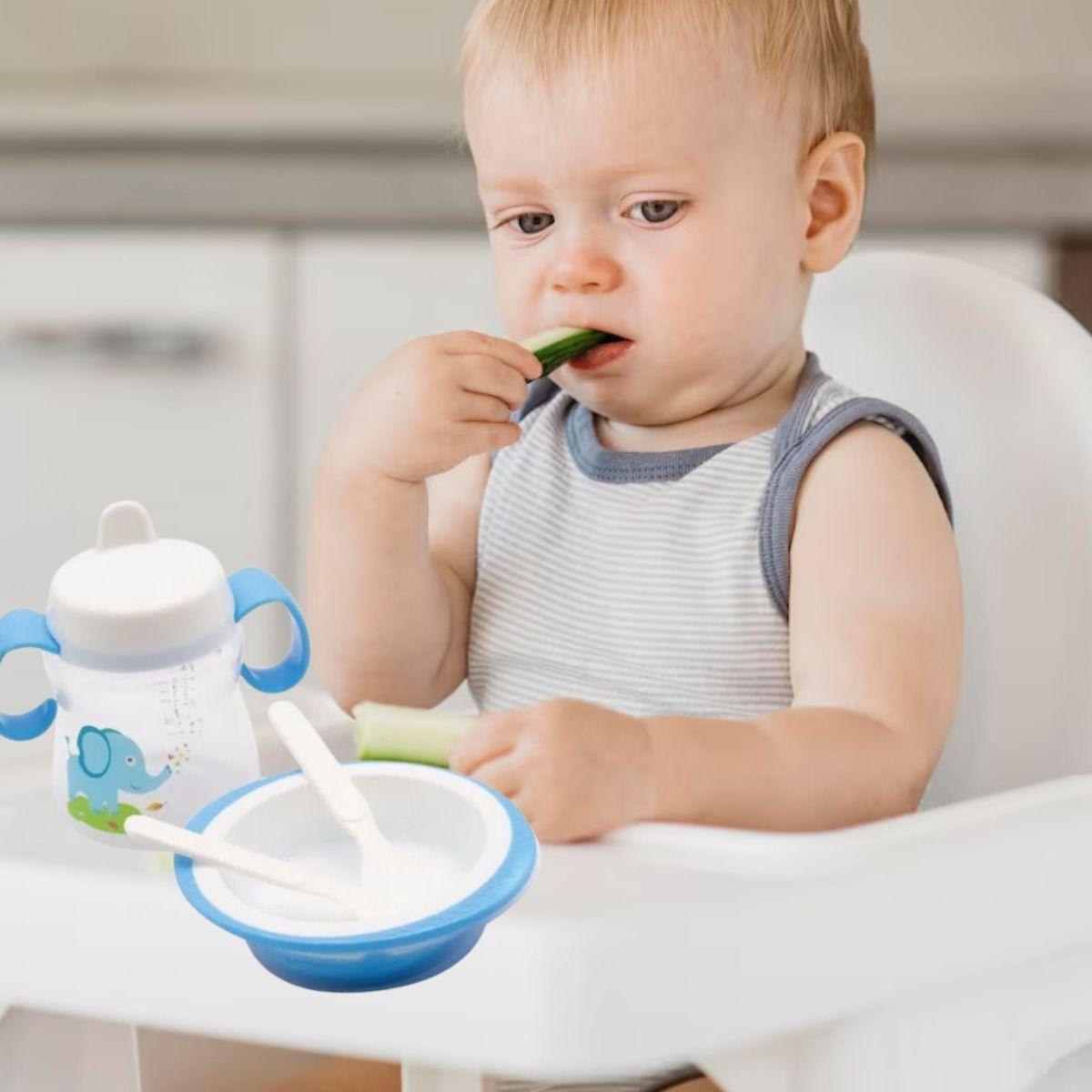 3 SET DE ALIMENTACION 4 EN 1 ERGONOMICO DE BEBE LAU-1