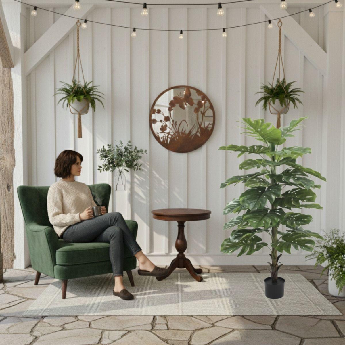 Planta Artifical Decorativa Ornamental Realismo Tropical Jhn-4