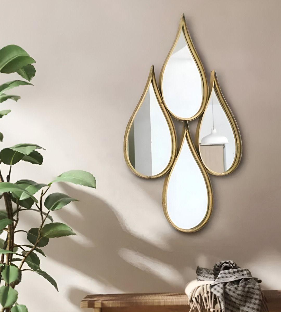 Espejo Decorativo Enmarcado Estilo Europeo Forma Gotas Jhn-7