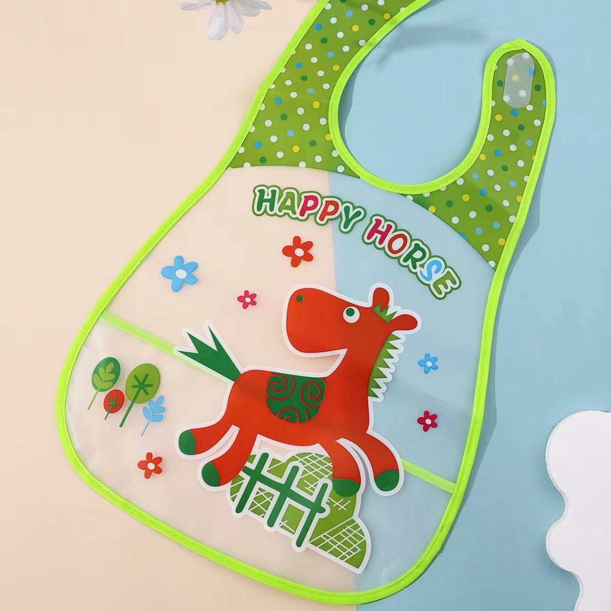 Set de 8 Baberos Impermeables Bebés Ajustable Unisex Jhn-7