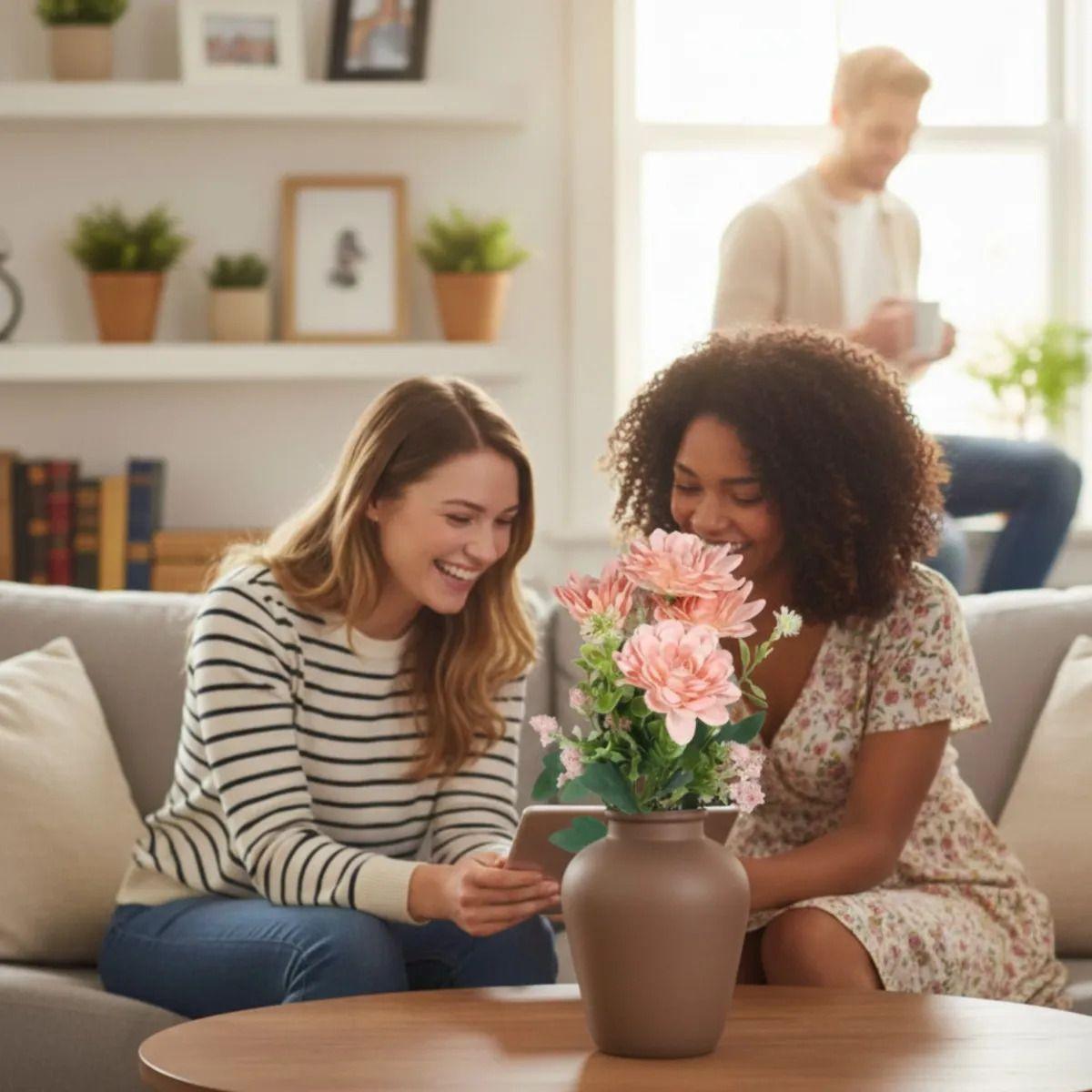 Set 2 Ramo Floral Elegancia Atemporal Adorno Artificial Jhn-4