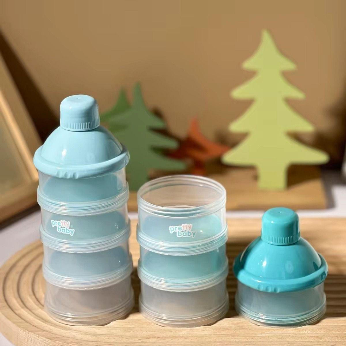 Set 5 Dosificador Dispensador Portatil Leche Bebe Lau-2