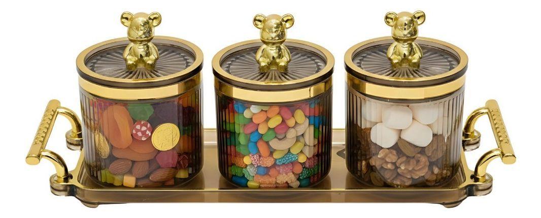 Frasco Decorativo Moderno Juego Adorno Hogar Contenedor Jhn-2