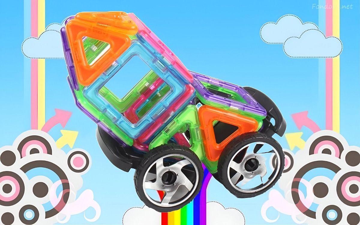 Bloques Construcción Magnéticos Azulejos Juguetes Jhn-3