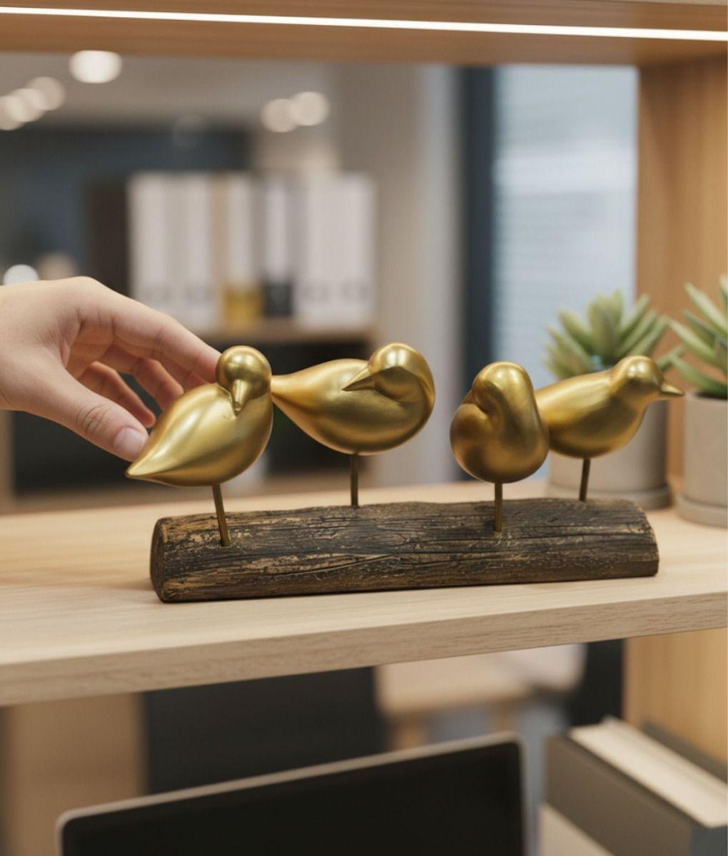 Figura Decorativa Aves Adorno Minimalista Hogar Jhn-2