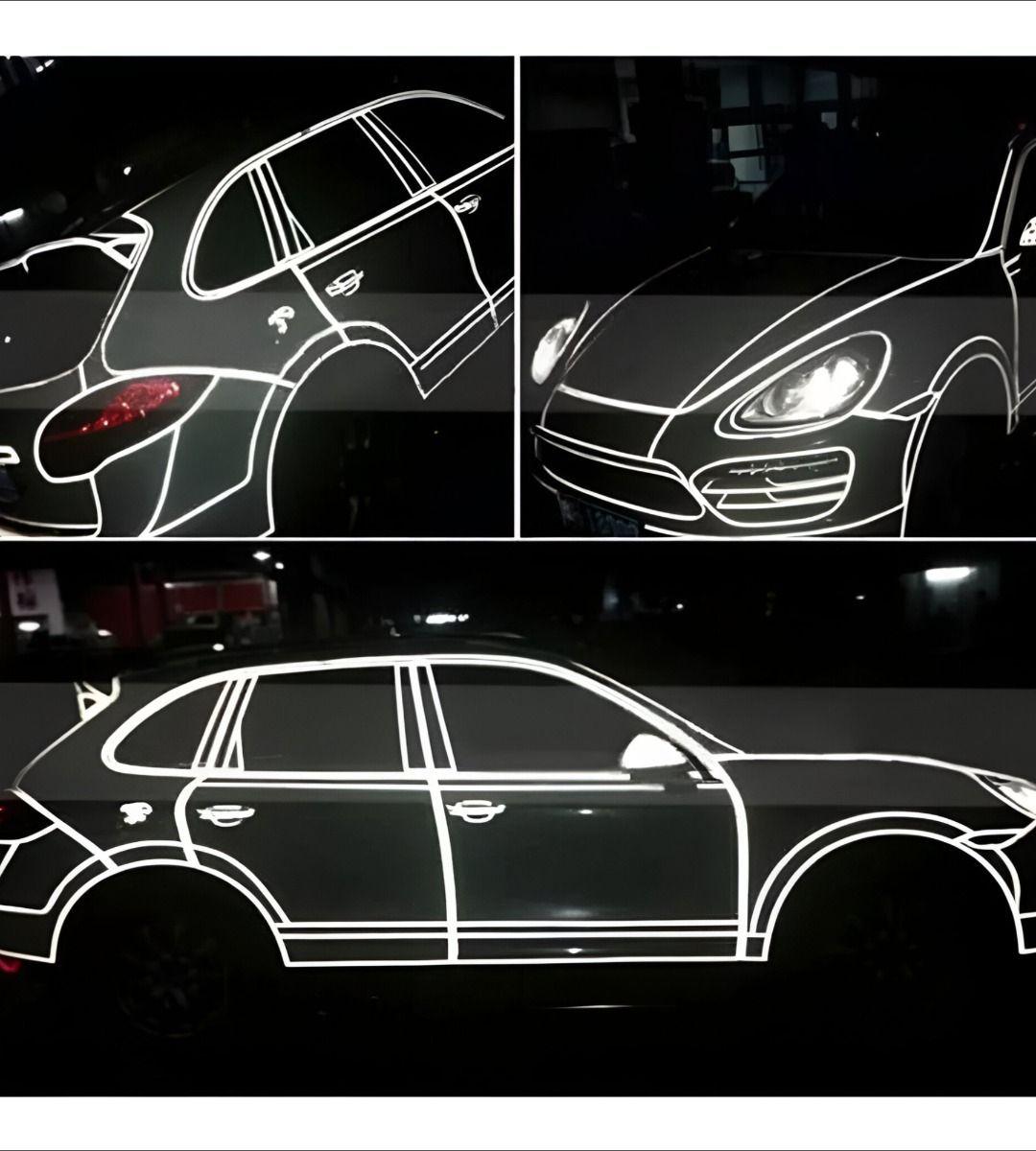 Set 3 Cinta Reflectante Impermeable Adhesiva Colores Jhn-6