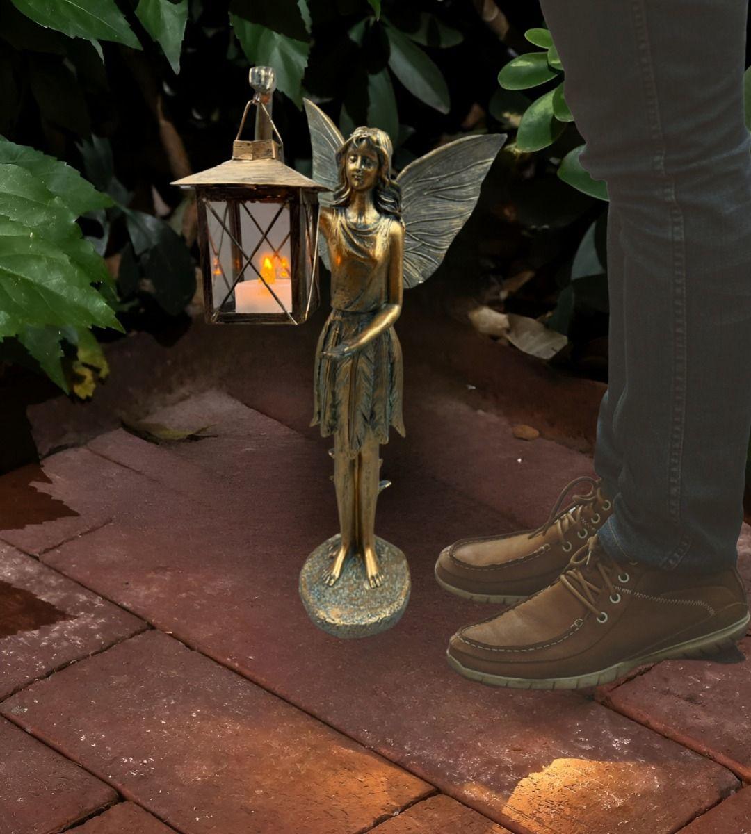 Figura Escultura Ángel Alado Estatua Decorativa Hadas Jhn-2