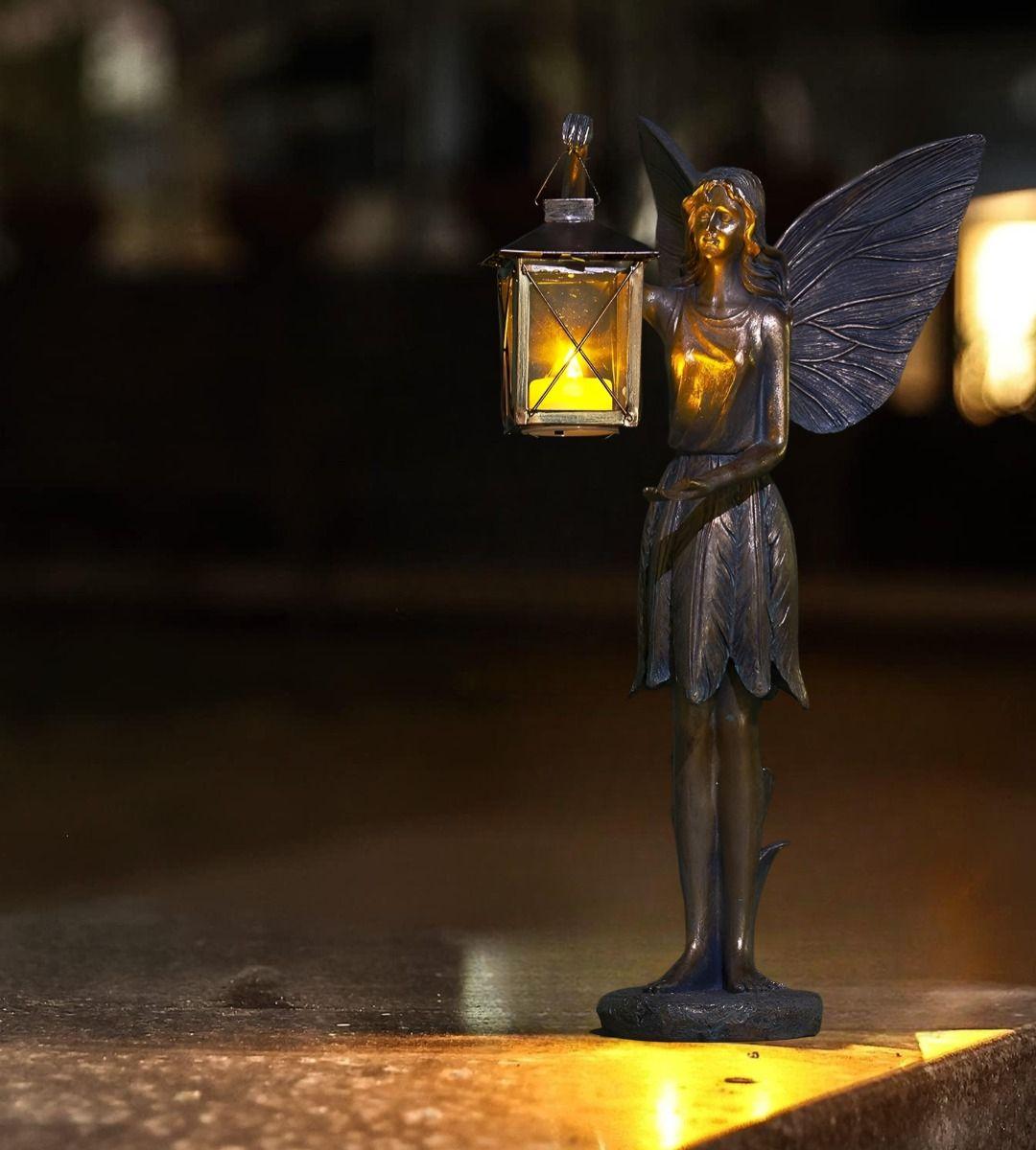 Figura Escultura Ángel Alado Estatua Decorativa Hadas Jhn-3