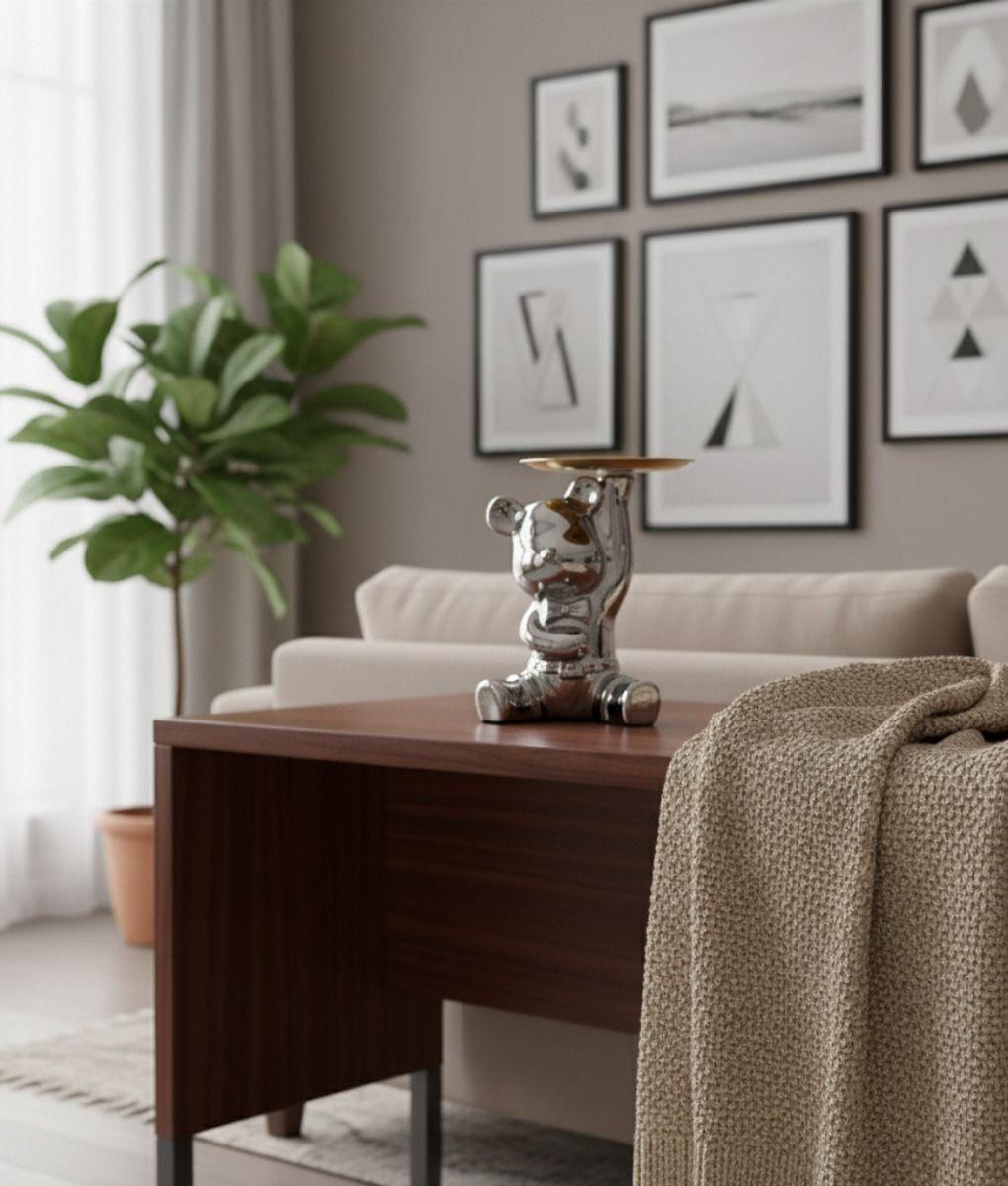 Figura Decorativa Oso Estilo Urbano Organizador Bandeja Jhn-4