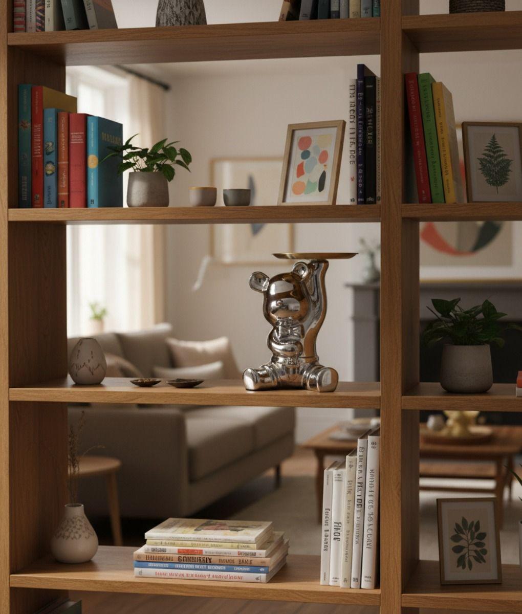 Figura Decorativa Oso Estilo Urbano Organizador Bandeja Jhn-6