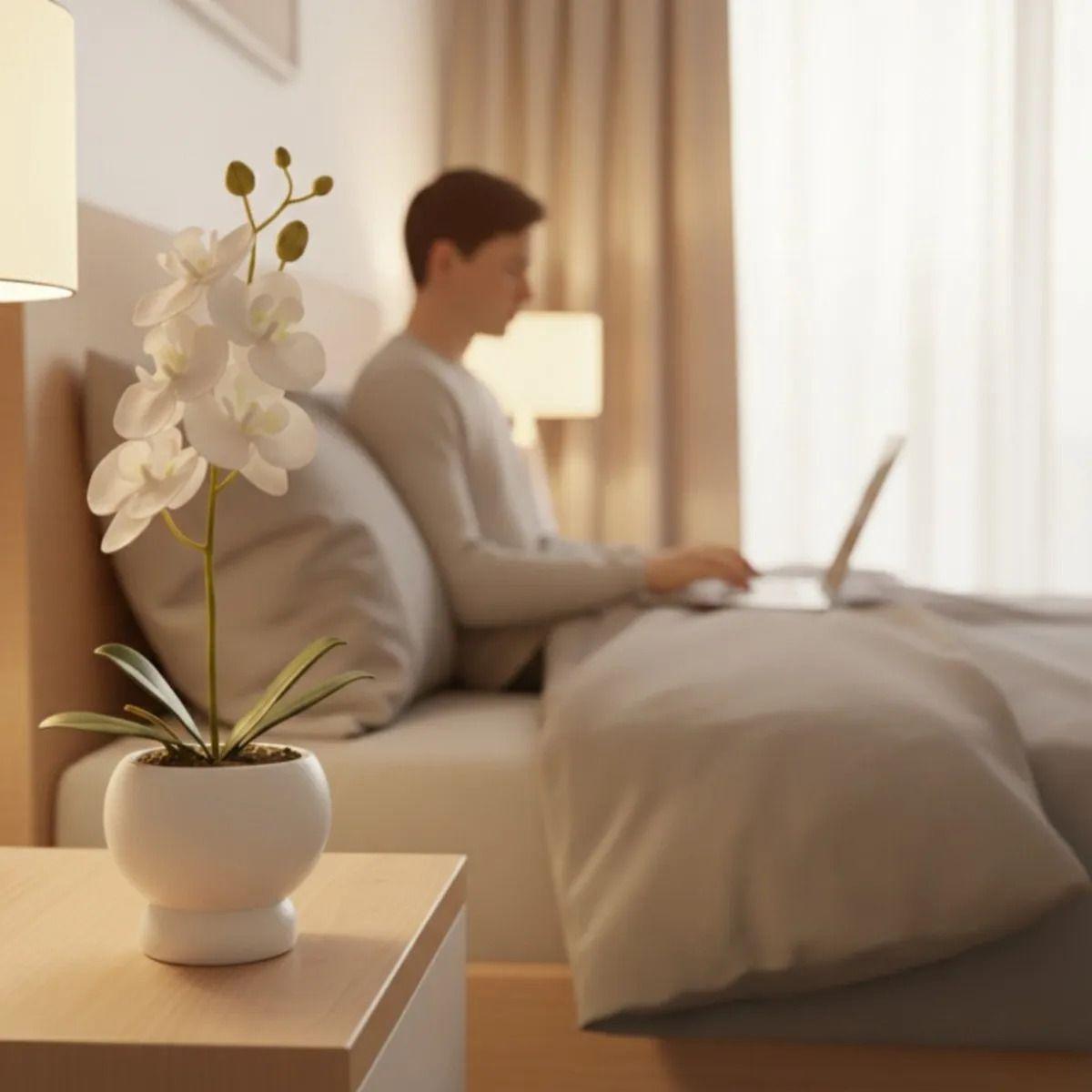 Flor Artificial Decorativa Orquídea Adorno Floral Jhn-7