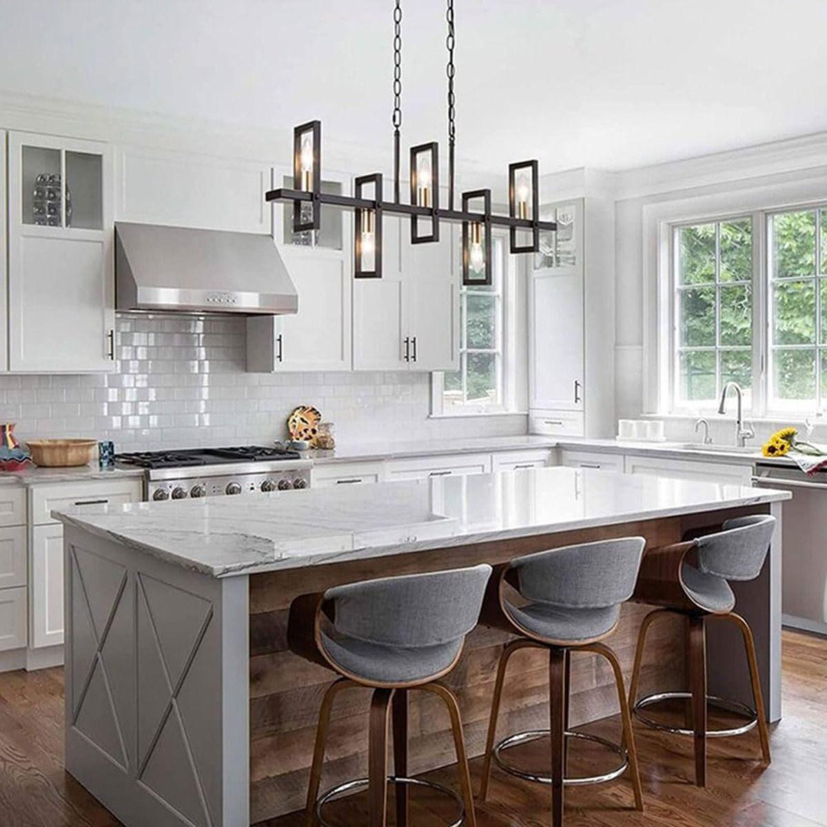 Lampara Colgante Candelabro Moderno 6 Luces Sala Cocina Lau-8