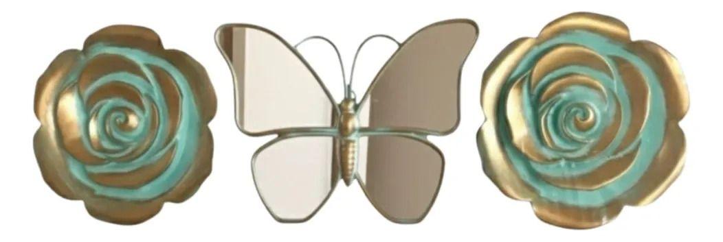 Set 3 Adorno Pared Decorativo Naturaleza Elegancia Hogar Jhn-0