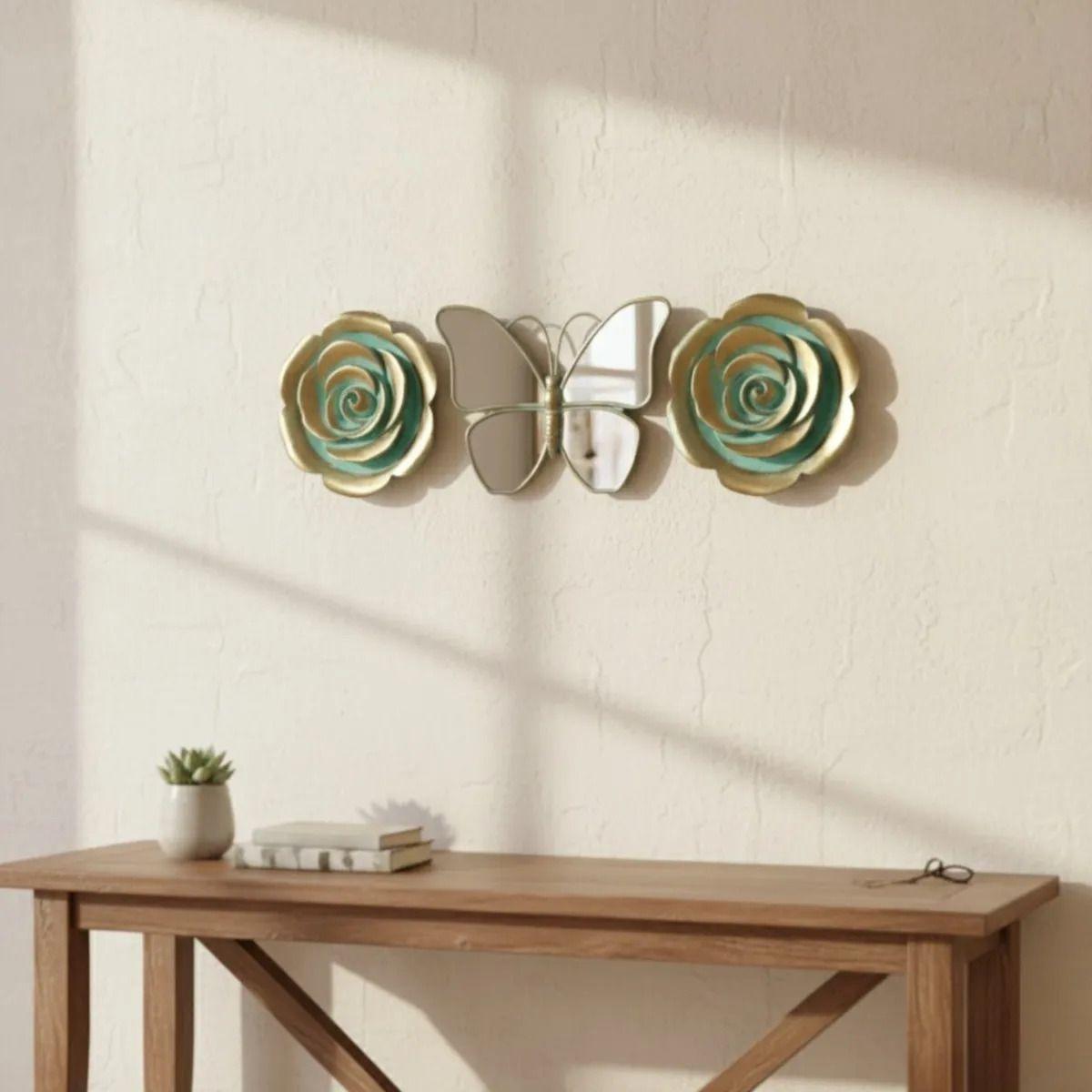 Set 3 Adorno Pared Decorativo Naturaleza Elegancia Hogar Jhn-5