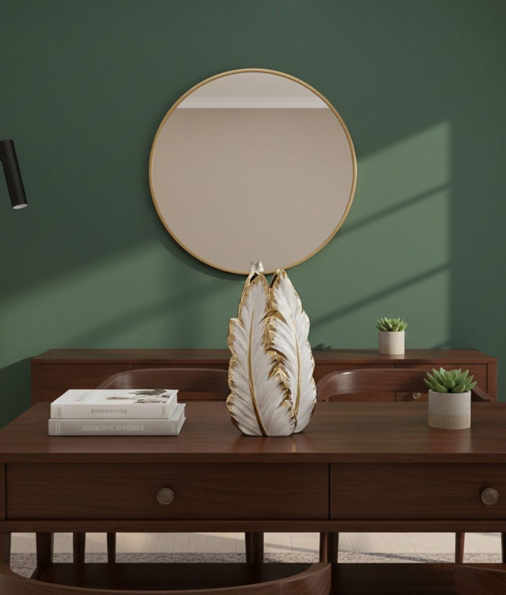 Florero Jarrón Decorativo Pluma Alada Adorno Moderno Jhn-8