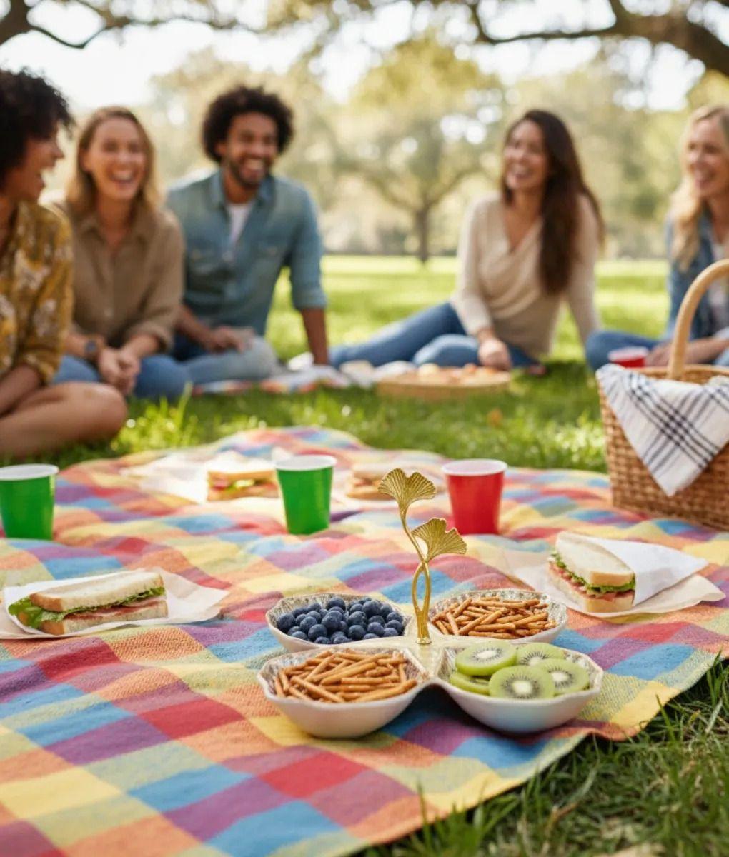 Bandeja Decorativa Servir Diseño Marino 4 Compartimentos Jhn-4