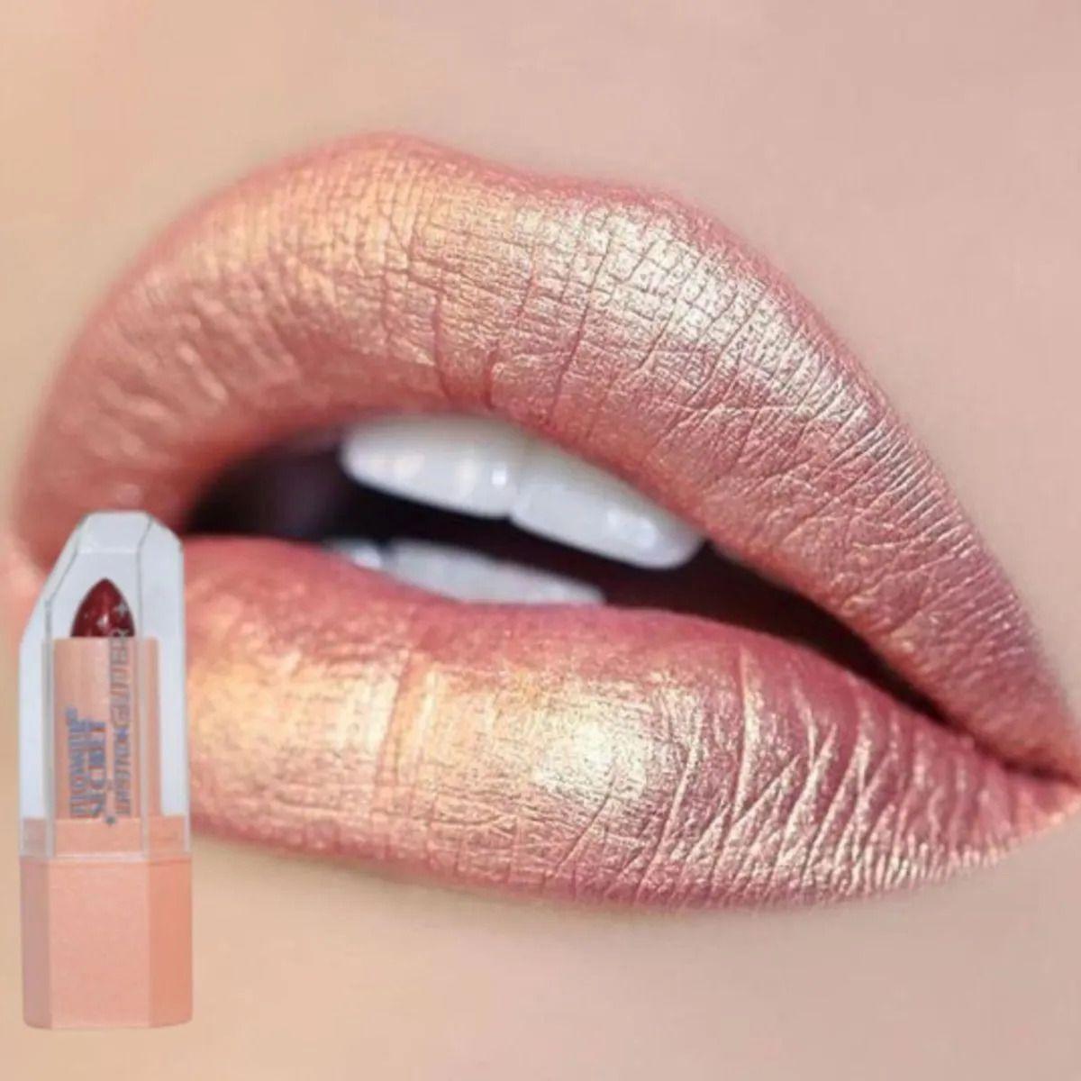 Paq 24 Labiales Barra Metalizado Cremoso Efecto Volumen ALJ-7