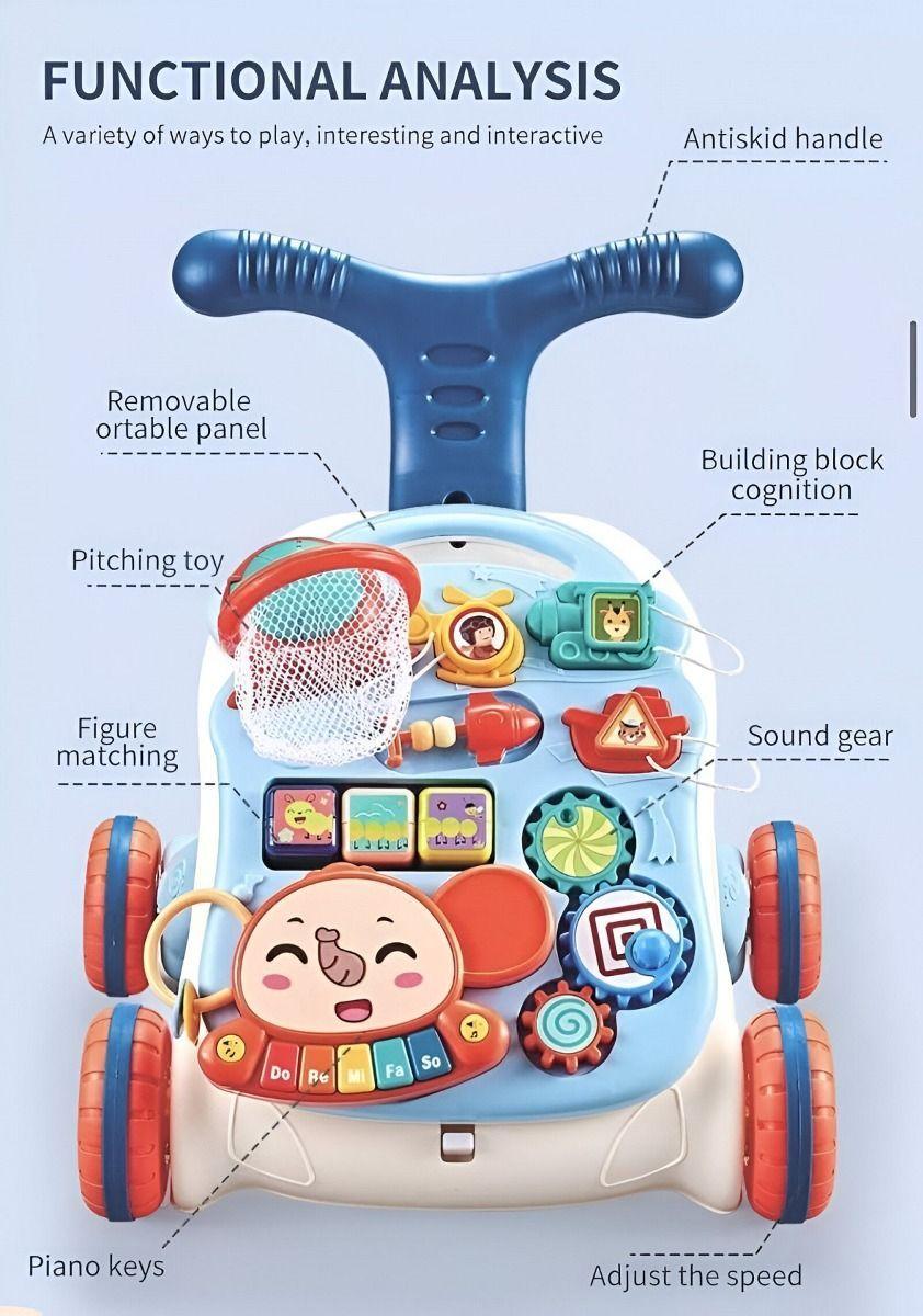 Andador Multifuncional Aprendizaje Bebés 5en1 Musical Jhn-7