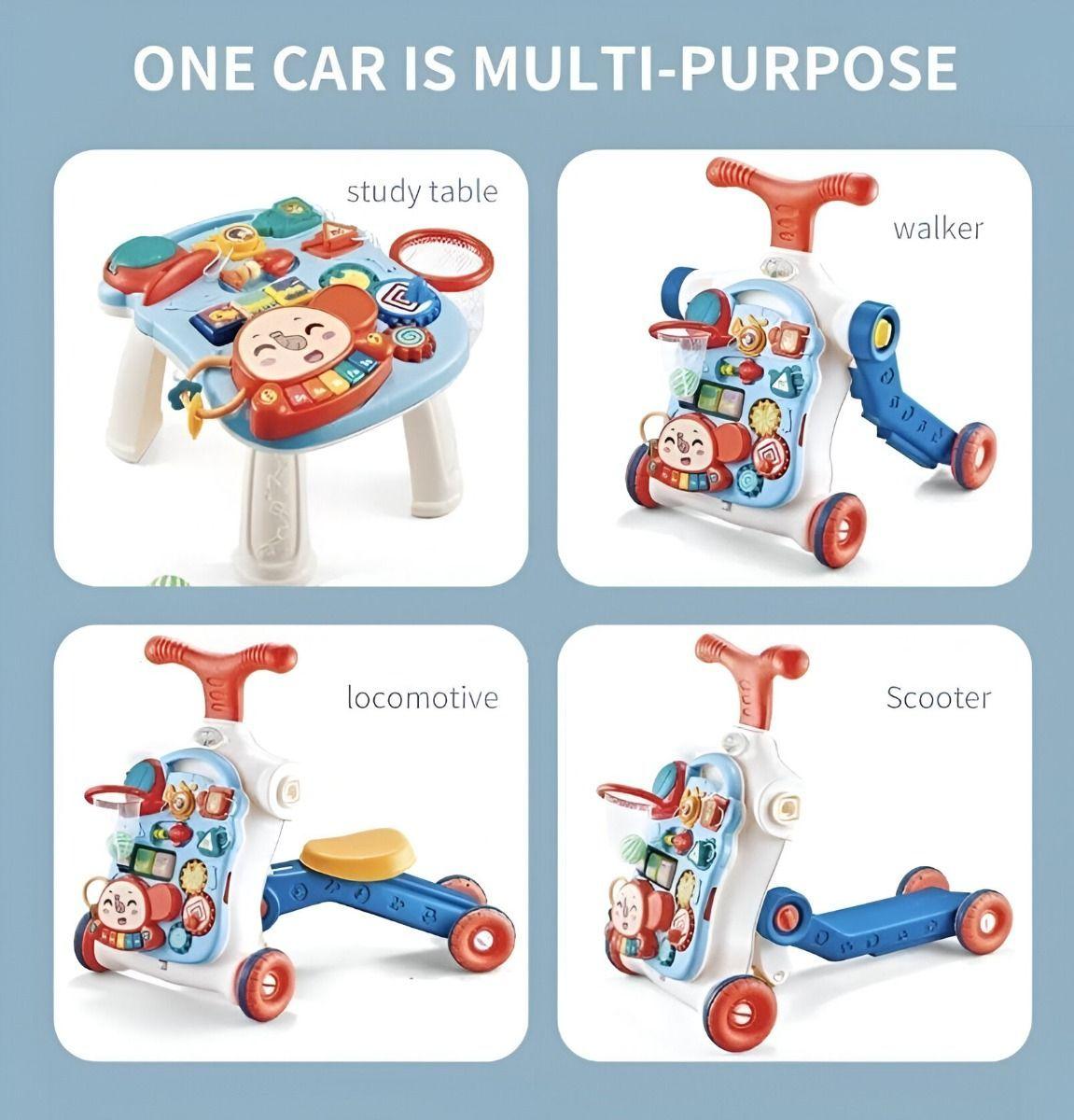 Andador Multifuncional Aprendizaje Bebés 5en1 Musical Jhn-8