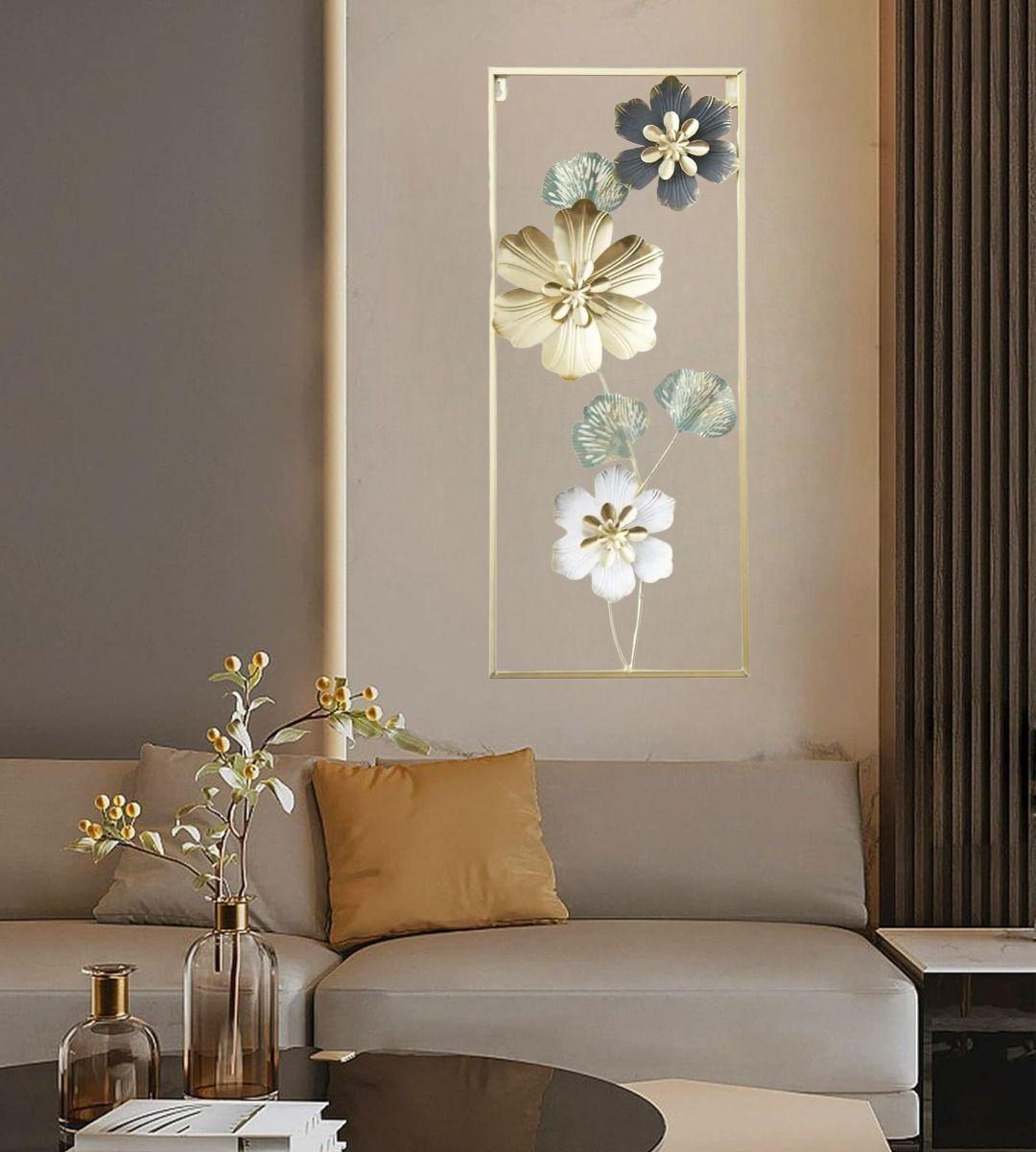 Decoración Pared Flores Cuadro Hogar Escultura Jhn-6