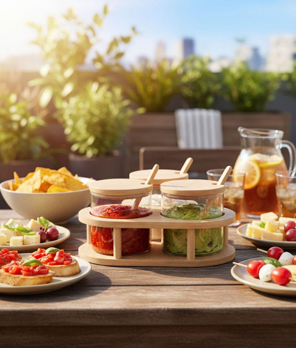 Juego Frasco Contenedor Organizador Soporte Cocina Jhn-7