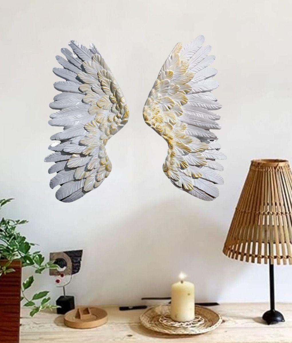 Adorno Decorativo Pared Alas Arte Figura Hogar Jhn-6