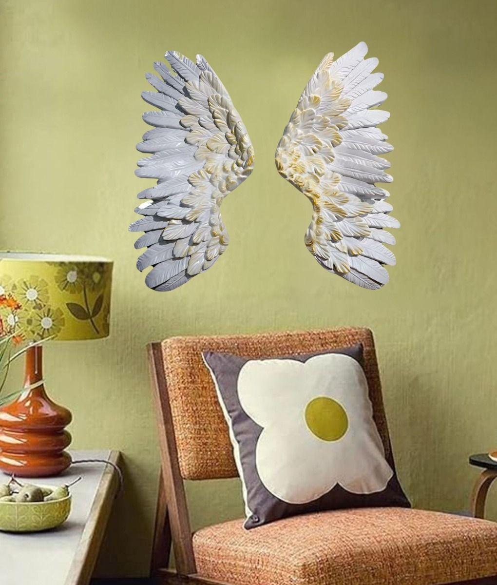 Adorno Decorativo Pared Alas Arte Figura Hogar Jhn-8