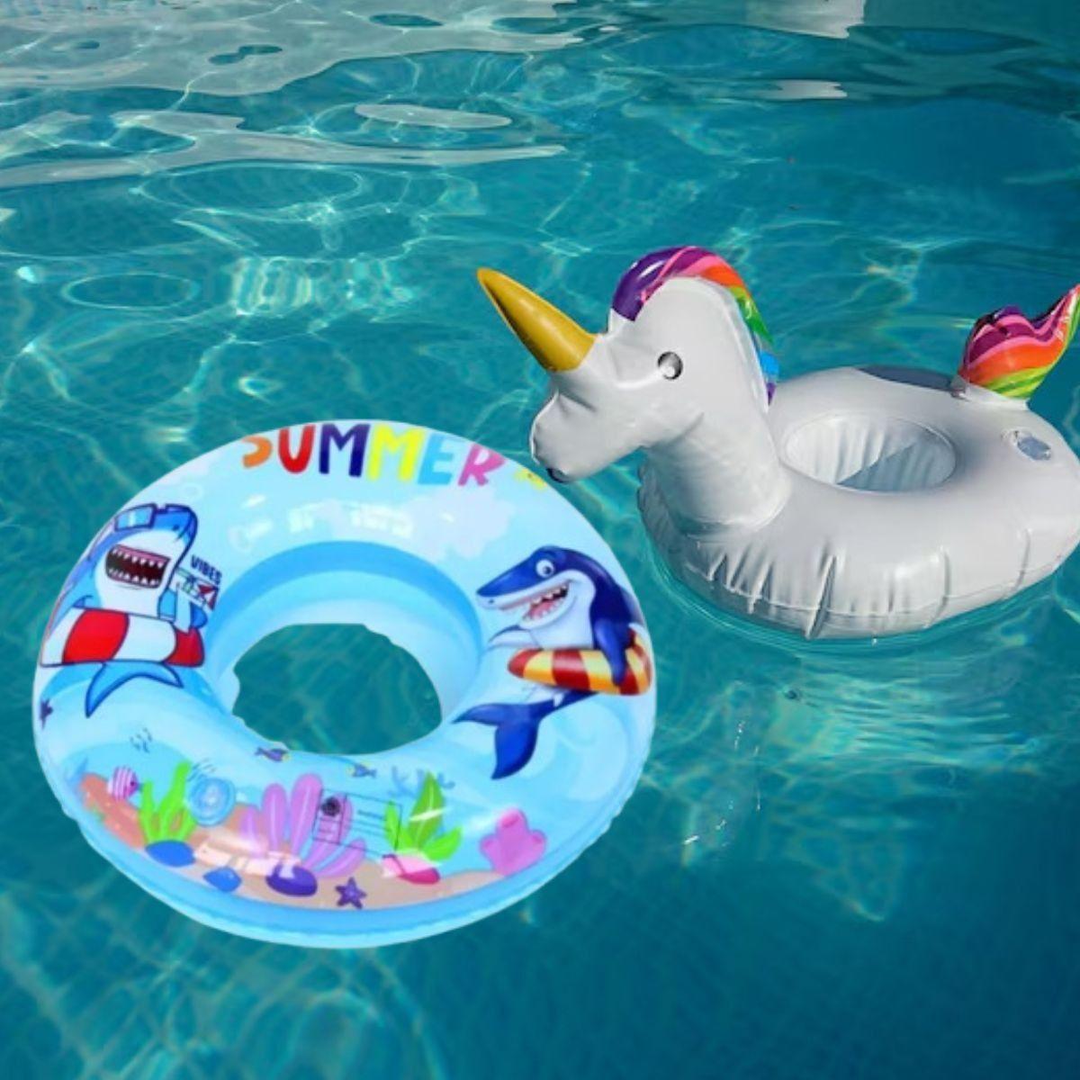 SET 3 FLOTADOR BOYA INFLABLE 80 CM NIÑOS PLAYA PISCINA LAU-6