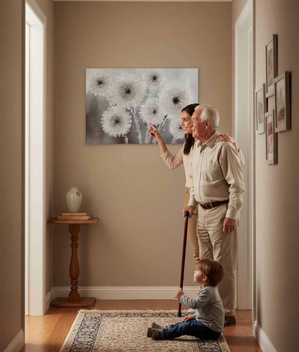 Cuadro Decorativo Pared Flores Diente De León Arte Hogar Jhn-2