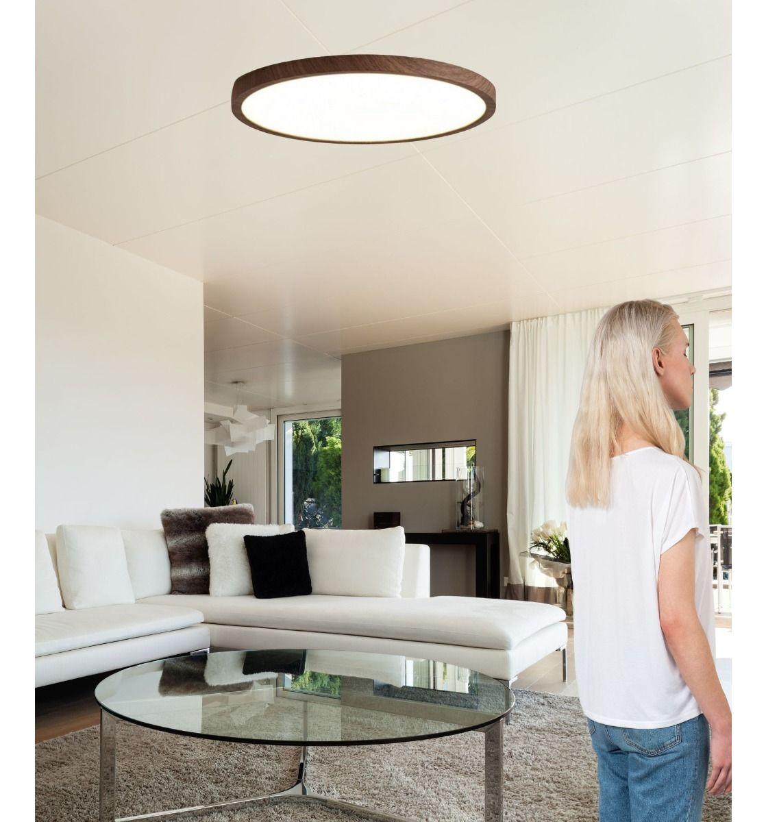 Lámpara Techo Decorativa Estilo Rústico Redonda LED Jhn-2