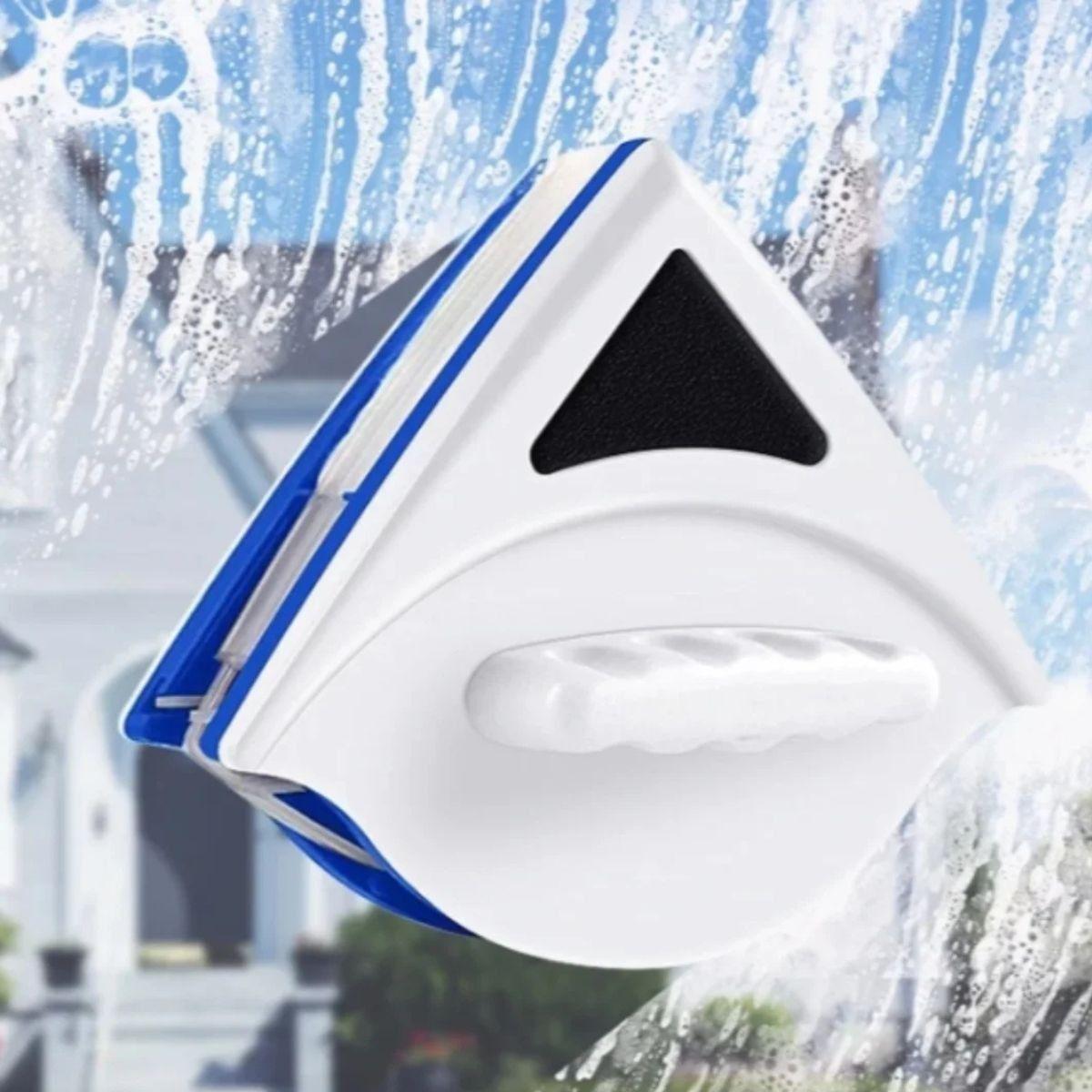 SET 2 LIMPIADORES MAGNETICOS DE VIDRIO DISEÑO TRIANGULAR LAU-4