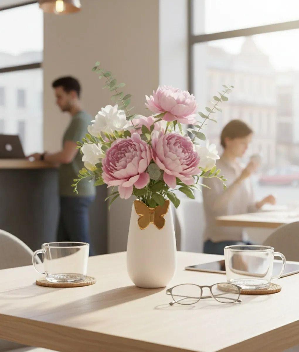 Florero Decorativo Minimalista Moderno Jarrón Mariposa Jhn-5