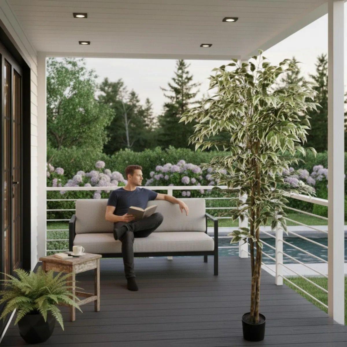 Planta Artificial Decorativa Alta Troncos Texturizados ALJ-3