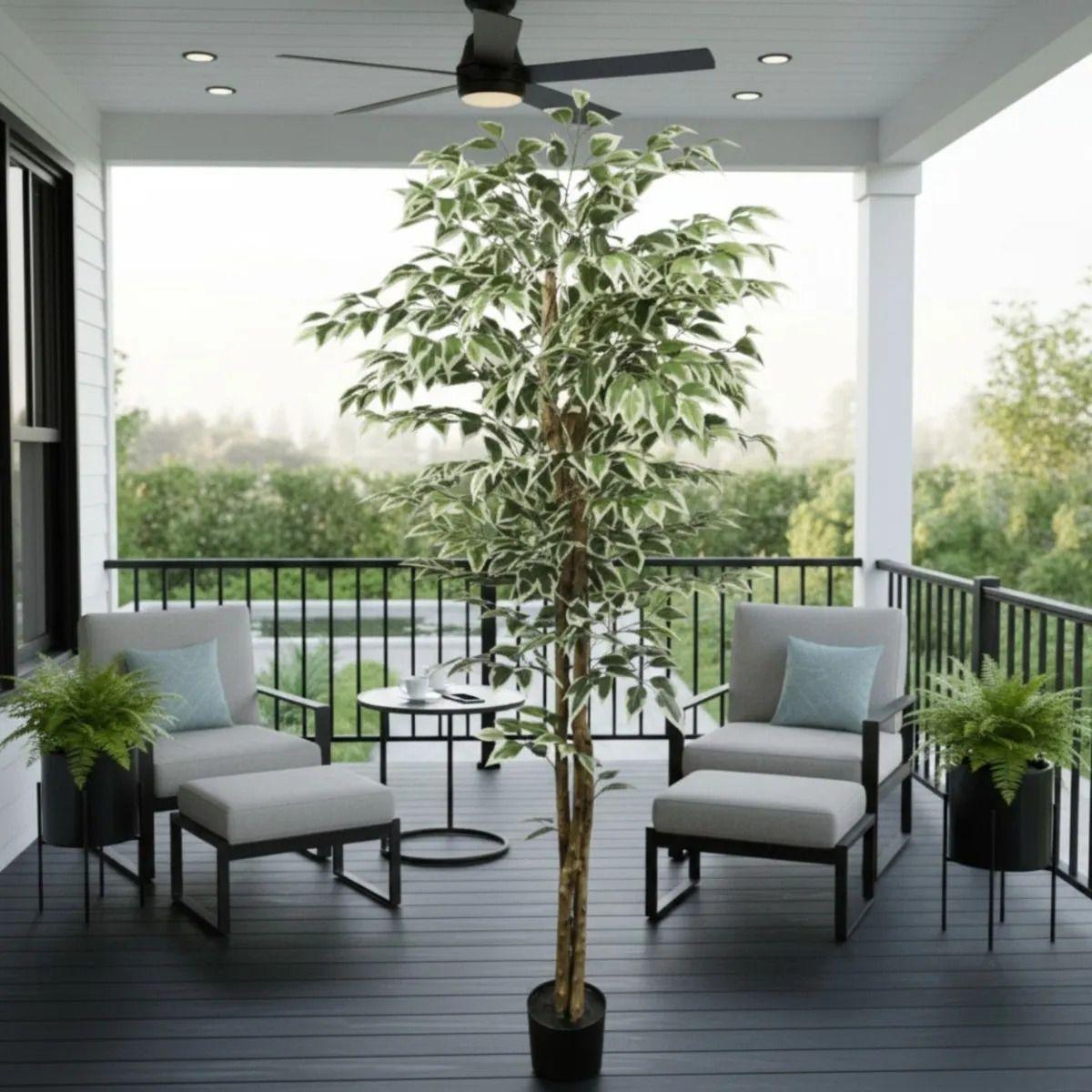 Planta Artificial Decorativa Alta Troncos Texturizados ALJ-5