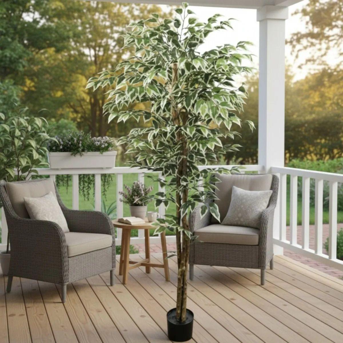 Planta Artificial Decorativa Alta Troncos Texturizados ALJ-6