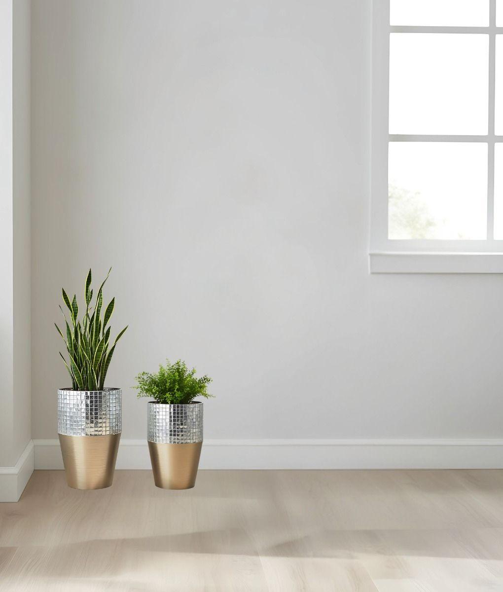 Set 2 Maceta Decorativa Diseño Sofisticado Versátil Jhn-6