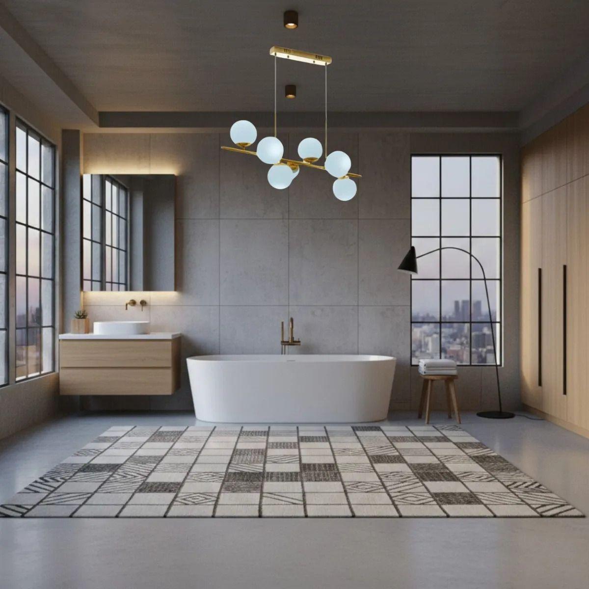 Lámpara Techo Diseño Suspensión Orbital Colgante Hogar Jhn-5