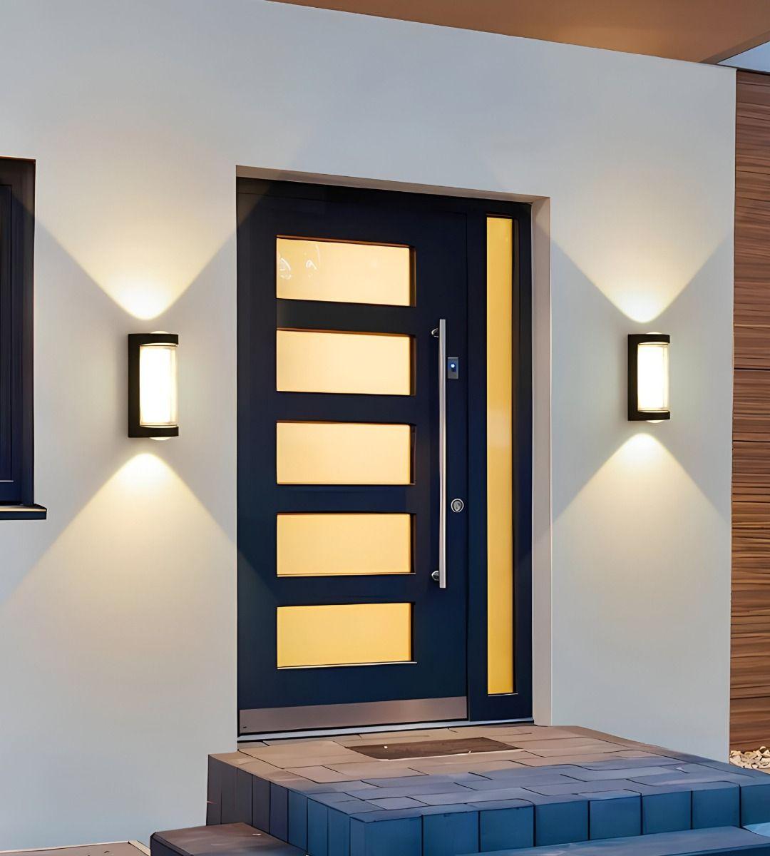 Aplique Decorativo Pared LED Lámpara Negro Moderno Jhn-6