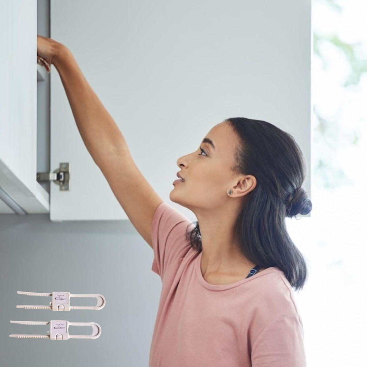 Set 4 Cerradura Seguridad Puerta Mueble Protección Niños Jhn-9