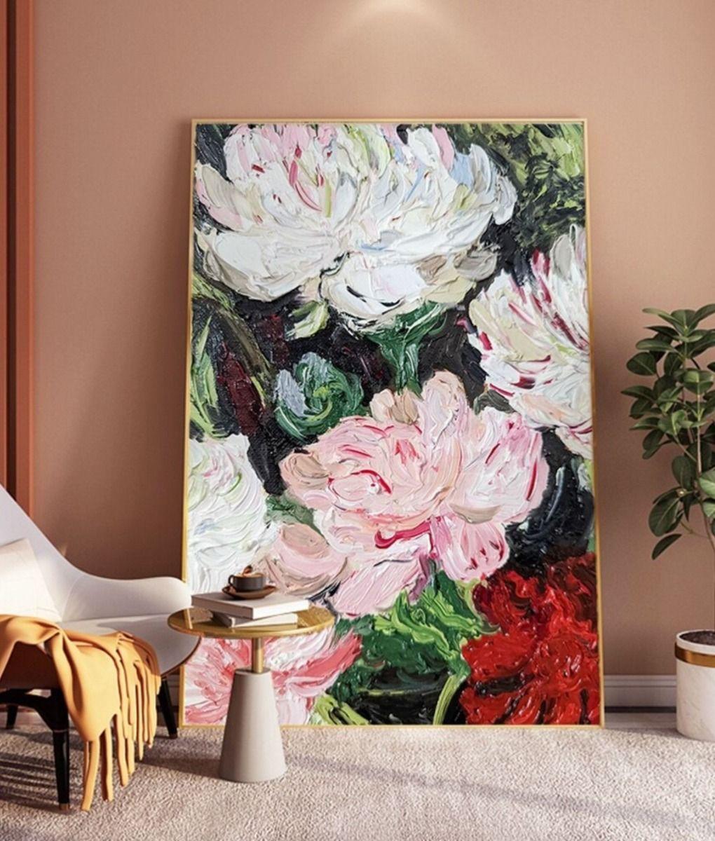 Cuadro Decorativo Arte Visual Floral Elegante Hogar Jhn-8