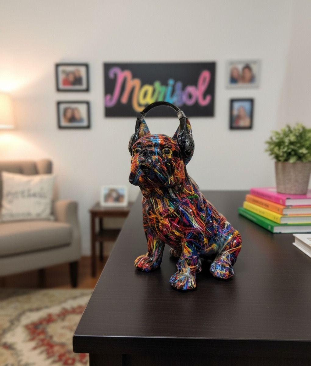 Estatua Decorativa Bulldog Urbano Vanguardista Adorno Jhn-8