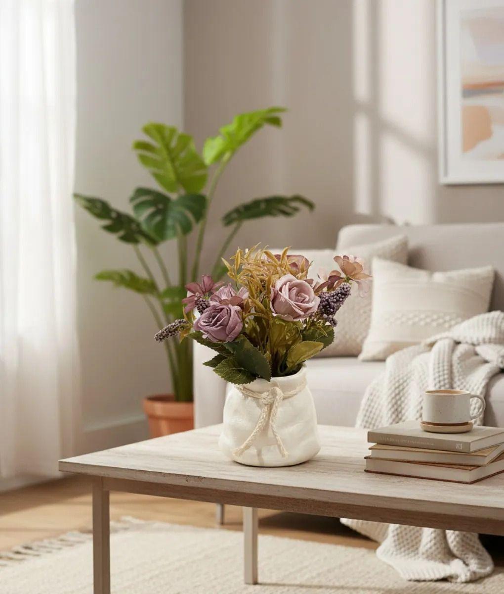 Planta Decorativa Artificial Estilo Rústico Romántico Jhn-5