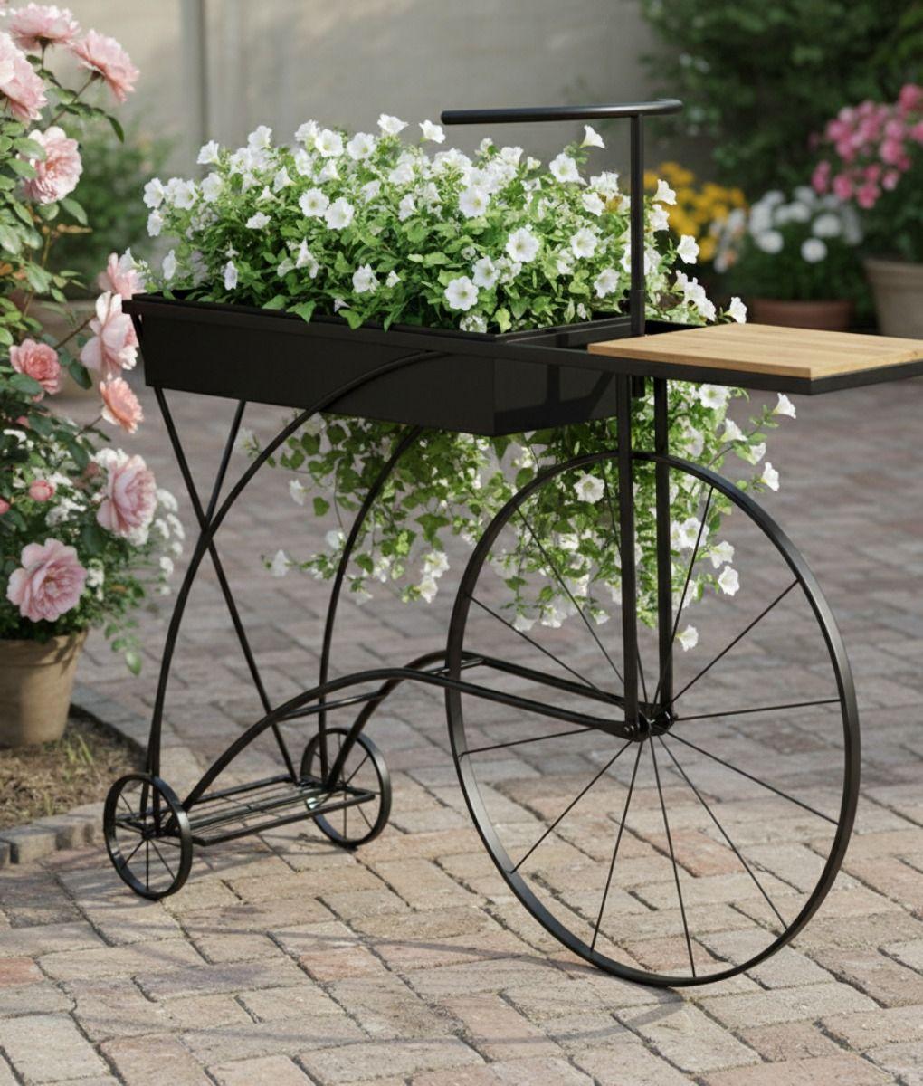 Porta Macetas Diseño Bicicleta Adorno Jardineria Soporte Jhn-4