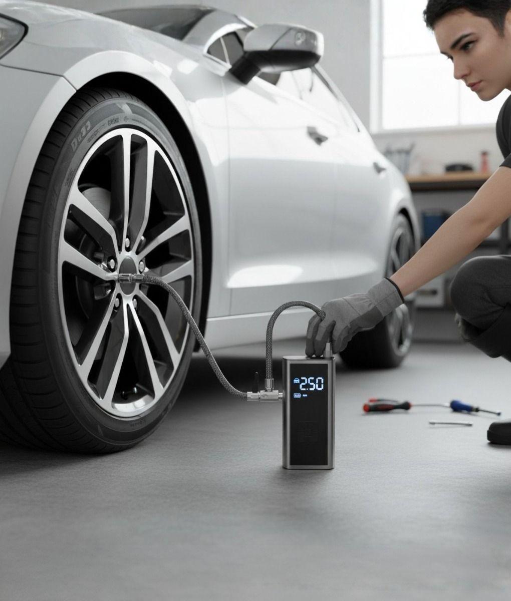 Compresor Aire Portátil Compacto Ligero Auto Vehículo Jhn-3