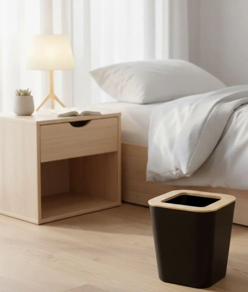 Basurero Papelera Diseño Contemporáneo Toque Natural Jhn-9