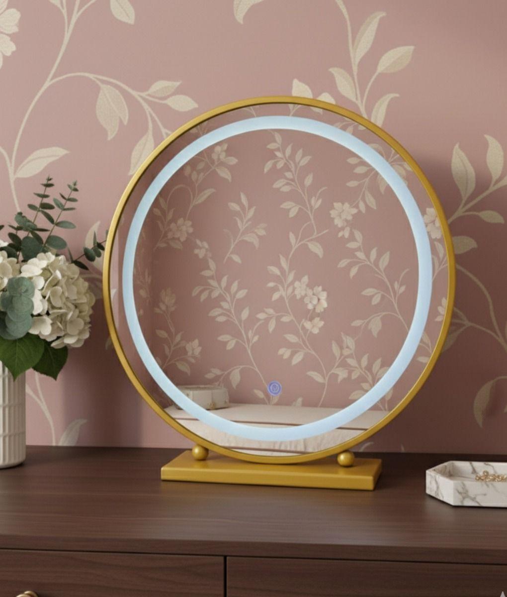 Espejo Decorativo Mesa Panel Táctil Luz LED Hogar Jhn-6